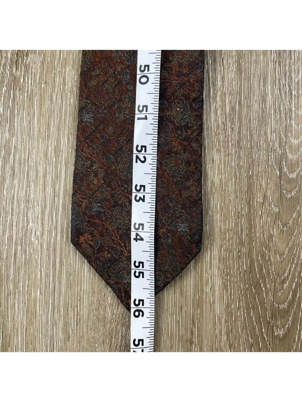 Vintage Burberrys Silk Tie Floral Iridescent Multicolor USA Designer 90s